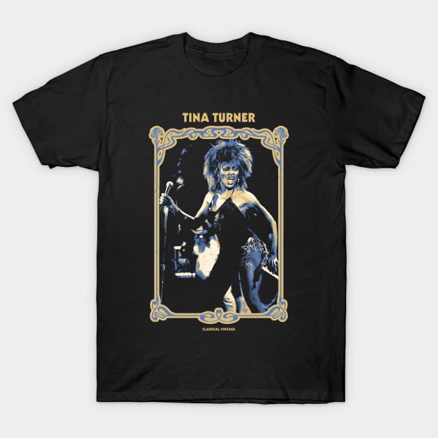 Tina Turner Classical Psychedelic T-Shirt by Joker Keder